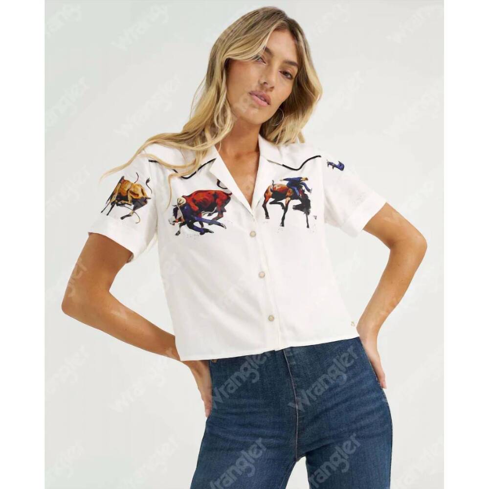 NEW WRANGLER camp shirt in white - Picture 5 of 6